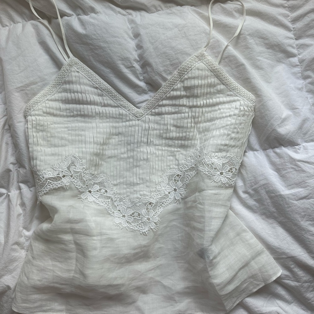 Zara White Camisole Top